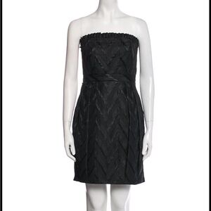Black Alice and Olivia Strapless Mini Dress Sz M